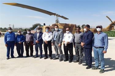 افتتاح پد بالگرد اورژانس شهر زیار