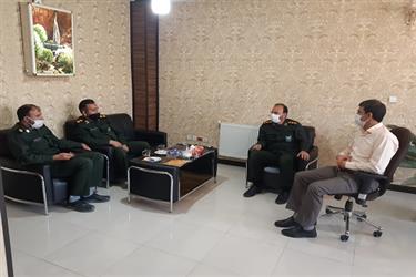 دیدار جناب آقای مهندس داودی، شهردار محترم زیار با فرماندهی محترم ناحیه امام علی (ع) اصفهان و فرماندهی محترم ناحیه ۸ امام رضا(ع)