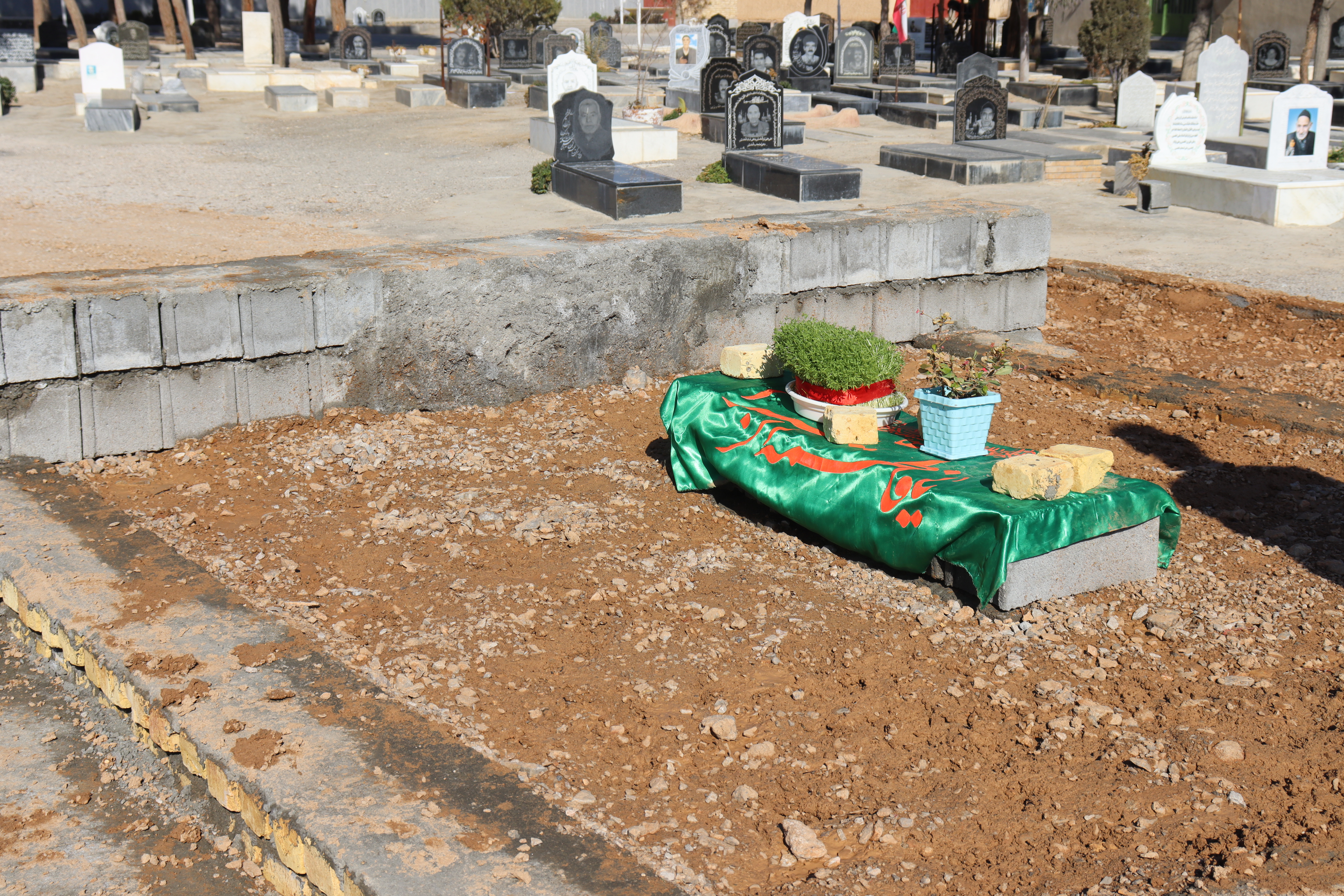 پروژه در حال احداث مقبره سرهنگ شهید پاسدار محسن رضائی