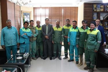 تقدیر از کارگران خدوم شهرداری